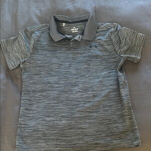 Under Armour Kids Charcoal Space-Dye Polo Shirt